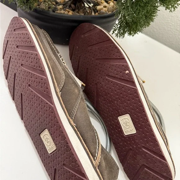 Ariat Brown and Multicolor Buffalo Print Loafers - Picture 7 of 8